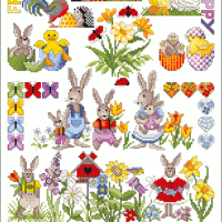 Happy ostern joyeuse paques 032 lindner s kreuzstiche