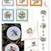 Heimische vogel oiseaux de la foret 147 lindner s kreuzstiche 3