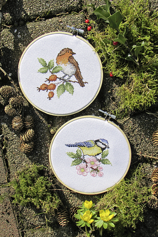 Heimische vogel oiseaux de la foret 147 lindner s kreuzstiche 3