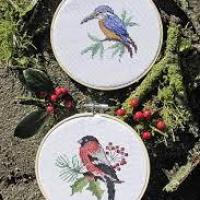 Heimische vogel oiseaux de la foret 147 lindner s kreuzstiche 4