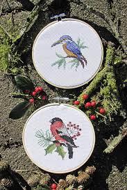 Heimische vogel oiseaux de la foret 147 lindner s kreuzstiche 4