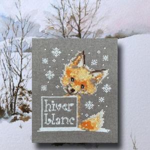 Hiver blanc 1146 fiche ou kit de broderie au fil de martine
