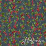 Tissus Patchwork Hoffman Poinsettia Song Charco Q7639-55S