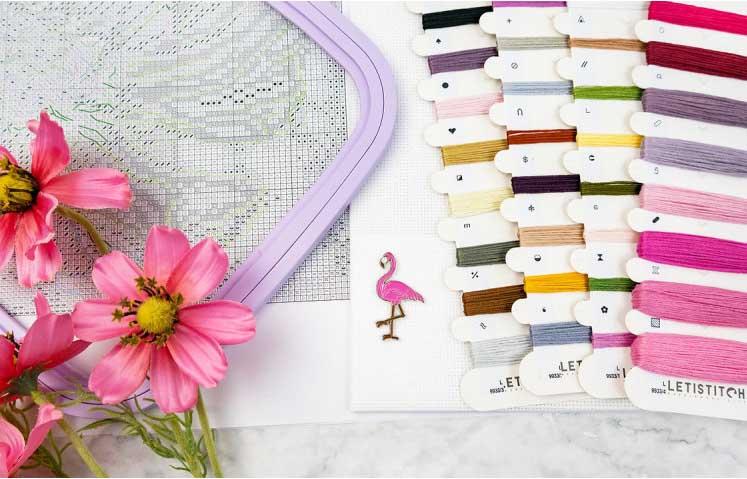 Honey blooms fleurs de miel kit de point de croix letistitch sletil9933 2