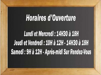 Horaires d ouverture 1