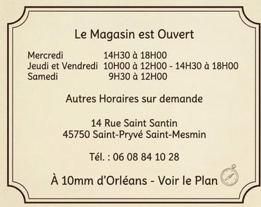 Horaires de la boutique de brode41 1