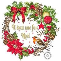 Fiche de broderie il etait une fois noel annick abriarl