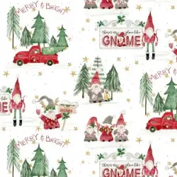 Tissu Patchwork Gnomes Home Tree Farm 4706MU