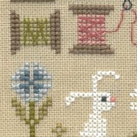 J aime broder ft122 fiche ou kit de point de croix de broderie jardin prive 1