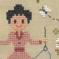 J aime broder ft122 fiche ou kit de point de croix de broderie jardin prive 3