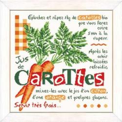 Jus de Carottes - Fiche point de croix G044 - Lilipoints
