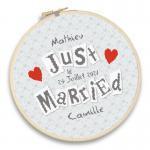 Just married m018 lilipoints fiche broderie mariage