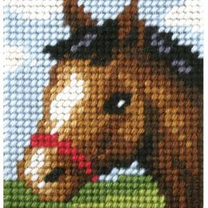 Kit de broderie demi point de croix cheval sa9724