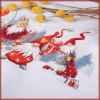 Kit de broderie reunion de noel point comptes pn 0195759 vervaco 5