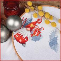 Kit de broderie reunion de noel point comptes pn 0195759 vervaco 6