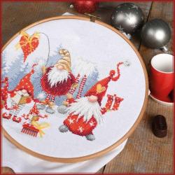 Kit de broderie reunion de noel point comptes pn 0195759 vervaco 7