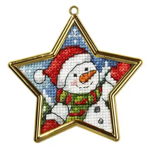 Kit de point de croix happy bonhomme de neige orchidea or6136