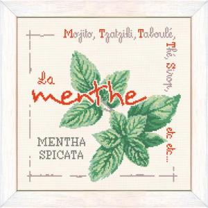 Kit de point de croix la menthe j027 lilipoints