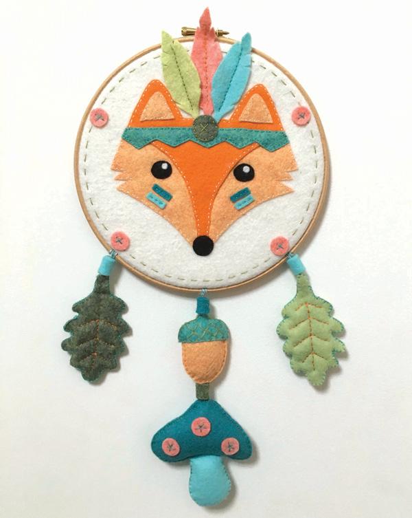 Kit feutrine attrape reves renard