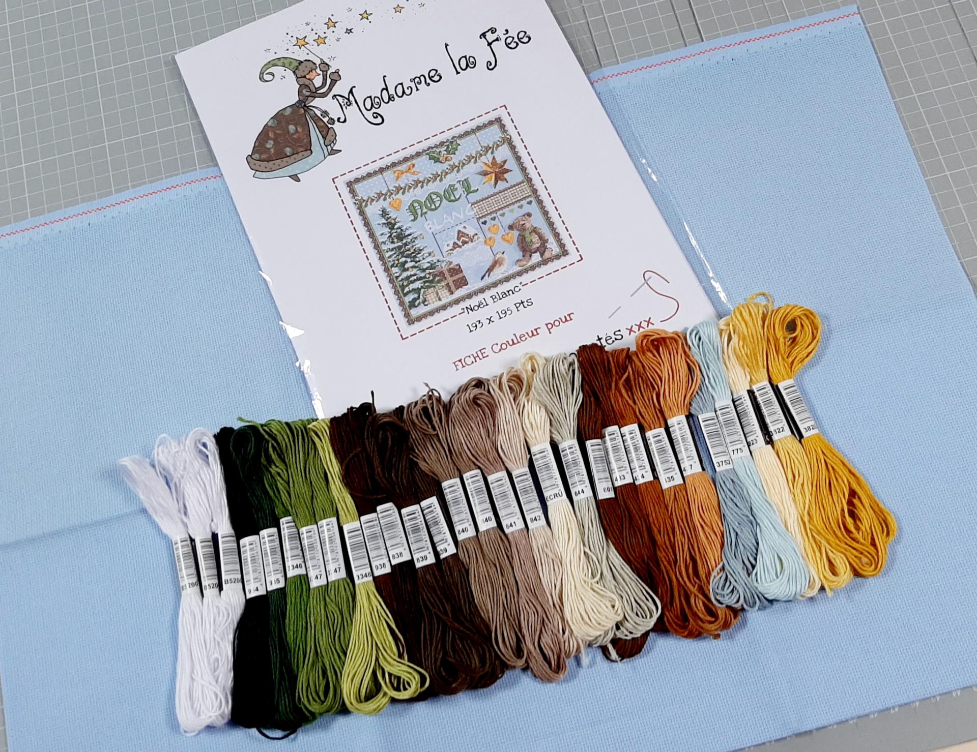 Kit grille de madame la fee noel blanc
