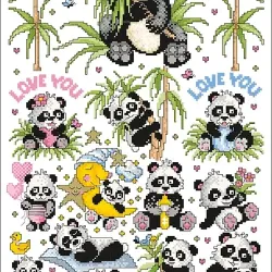 Kleiner panda petit panda 132 lindner s kreuzstiche 1