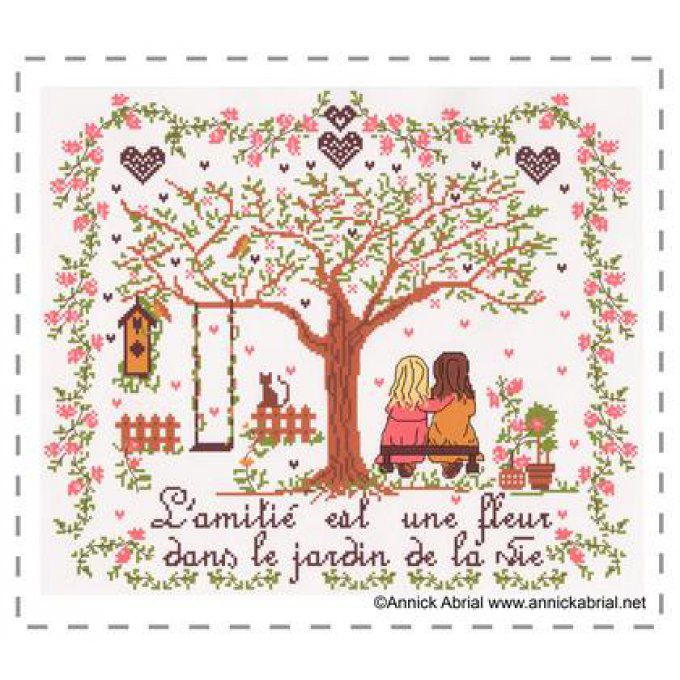 L amitie est une fleur lr annick abrial mini