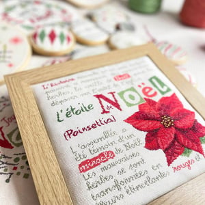L etoile de noel n050 fiche ou kit de point de croix lilipoints 4