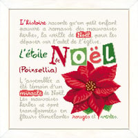 L etoile de noel n050 fiche ou kit de point de croix lilipoints 6