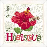 L hibiscus fiche point de croix j021 lilipoints1