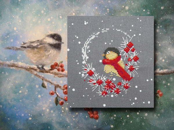 L oiseau et les flocons 1042