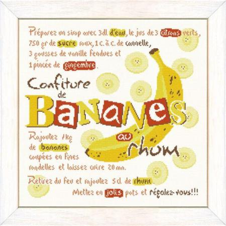 La Banane - Fiche point de croix G043 - Lilipoints