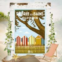 La bree les bains af09 fiche ou kits de points de croix isabelle haccourt vautier