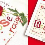 La rose rouge j015 fiche broderie lilipoints collection jardin