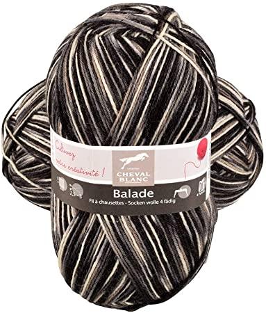 Laine balade cheval blanc 402 farbre
