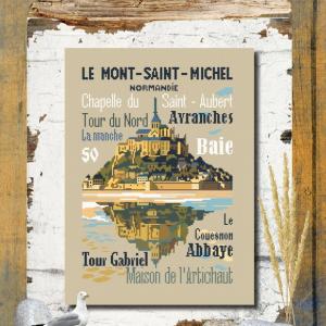 Le mont saint michel bdn86 fiche ou kits de points de croix isabelle haccourt vautier