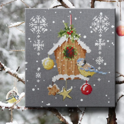 Le nichoir à Noël 1065 Au Fil de Martine