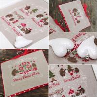 Le noel des herissons madame chantilly fiche broderie noel