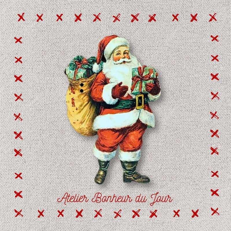 Le pere noel et sa hotte no 119 atelier bonheur du jour