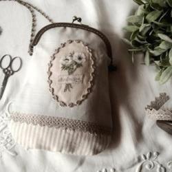 Sac au bouquet d'anémone Le Lin d'Isabelle