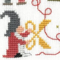 Les gnomes et l art du fil ft123 fiche ou kit de point de croix de broderie jardin prive 4