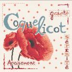 Lilipoints le coquelicot j001 collection jardin fiche broderie