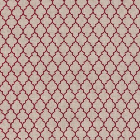 Tissus Patchwork Stof Lin Shabby Rouges ST18-154