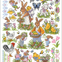 Lindner s kreuzstiche ostergru e 0403 0119 108 2