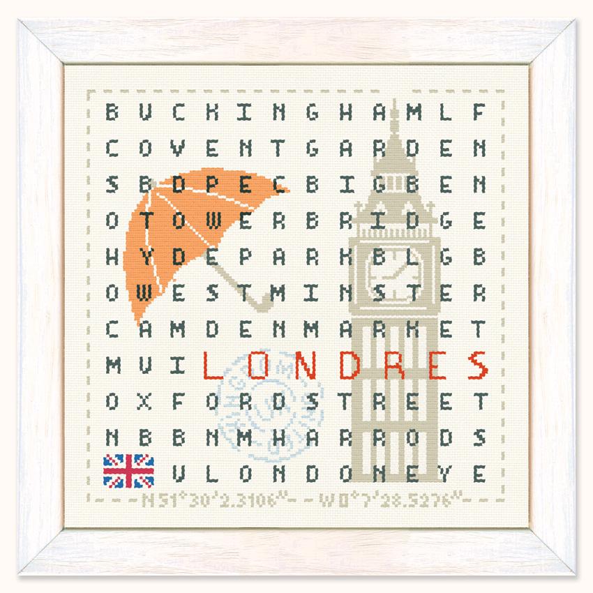 Londres cv02 fiche ou kit de point de croix lilipoints a 1