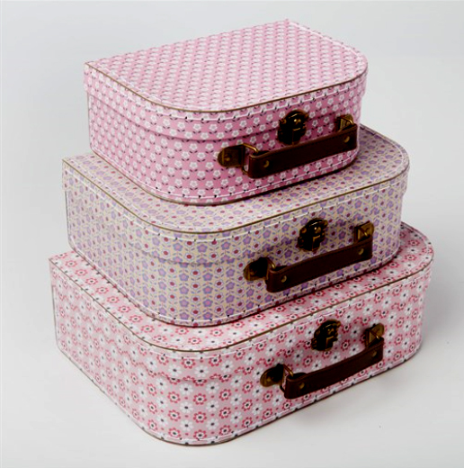 Lot 3 valisettes retro daisy