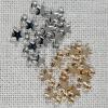 Lot de 10 Etoiles Argent our Plaqué Or En Plastique