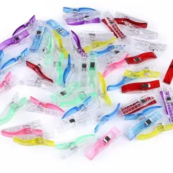 Lot de 10 pinces plastiques 12x56 cm pour couture