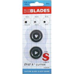 Lot de 2 Lames pour Cutter Rotatif Dia 28 mm Lame à droite