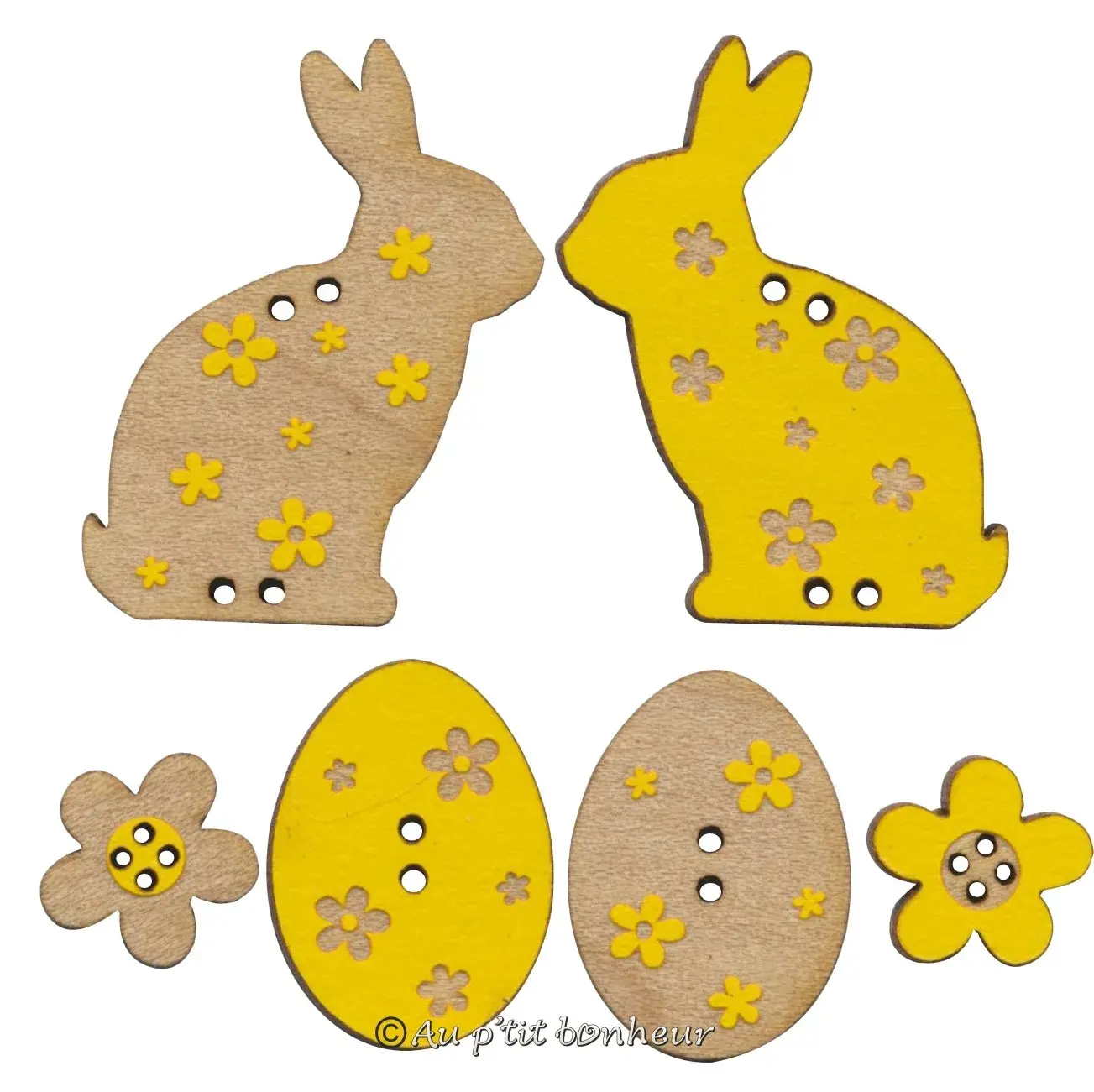 Lot de boutons de paques ble084 082 lot