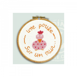 Mini kit 'Une poule sur un mur  ZKE021 Lilipoints